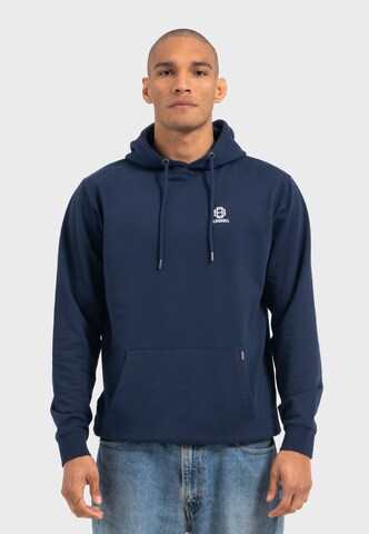 Oldskull Hoodie 'Asian Blossom Queen' in Blau