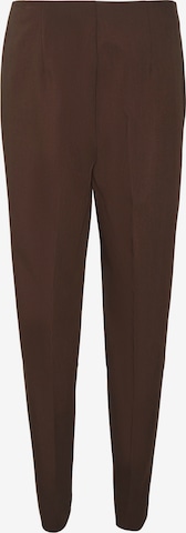 VERO MODA Tapered Pleat-Front Pants 'SANDY' in Brown