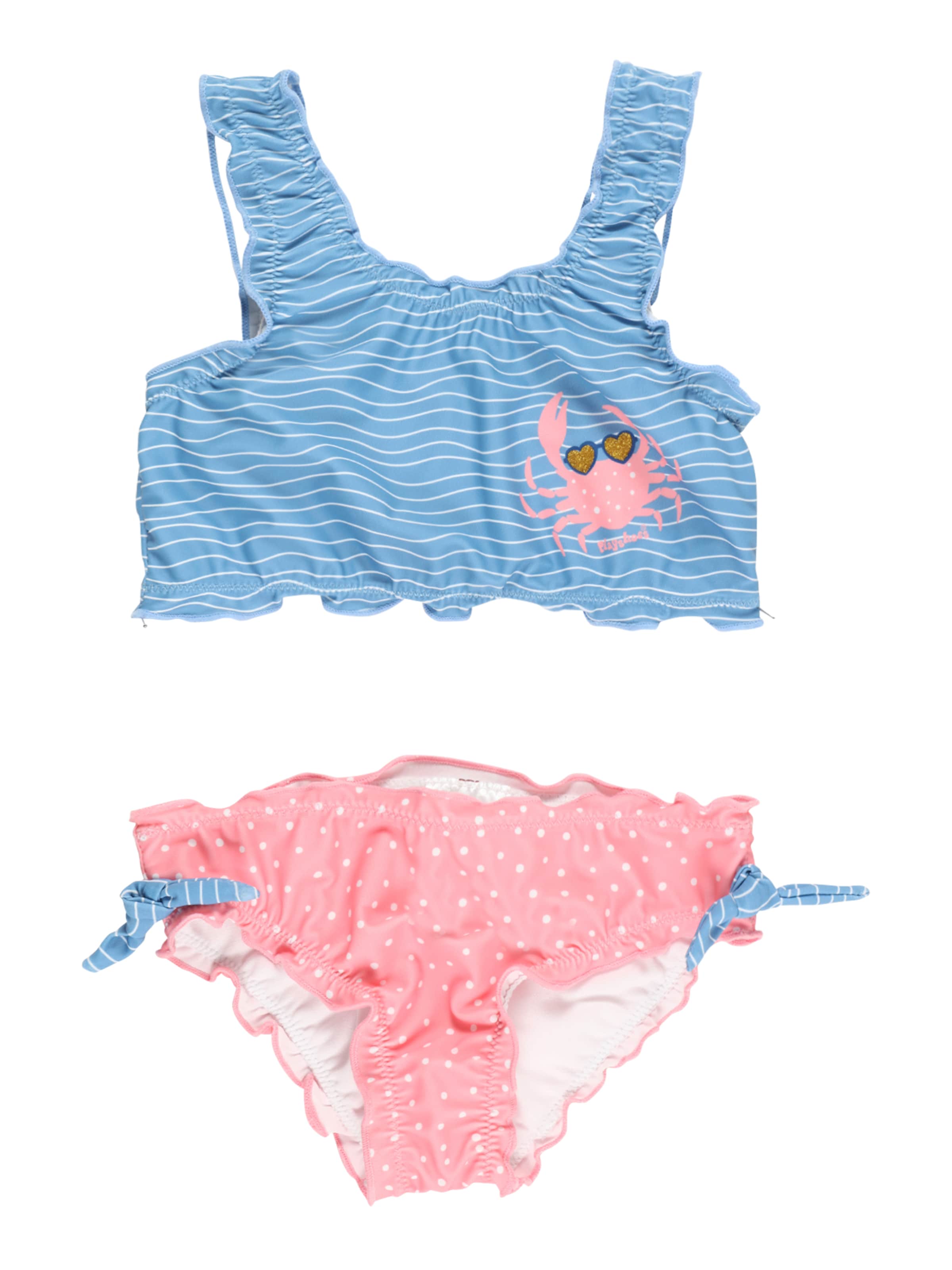 PLAYSHOES Bustier Bikini 'Krebs' i blå: forside