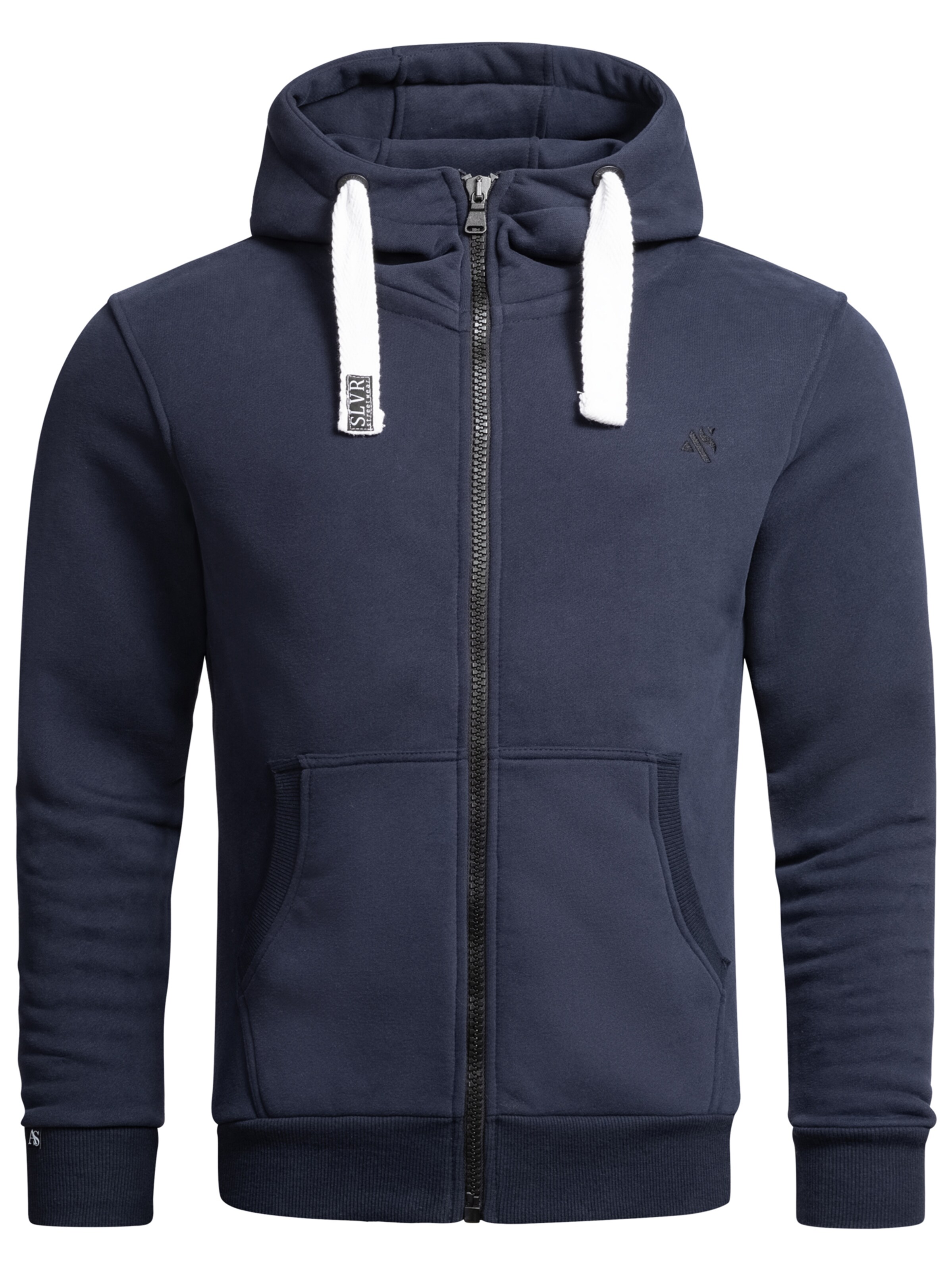Alessandro Salvarini Sweatjacke 'Vinzent' in Blau