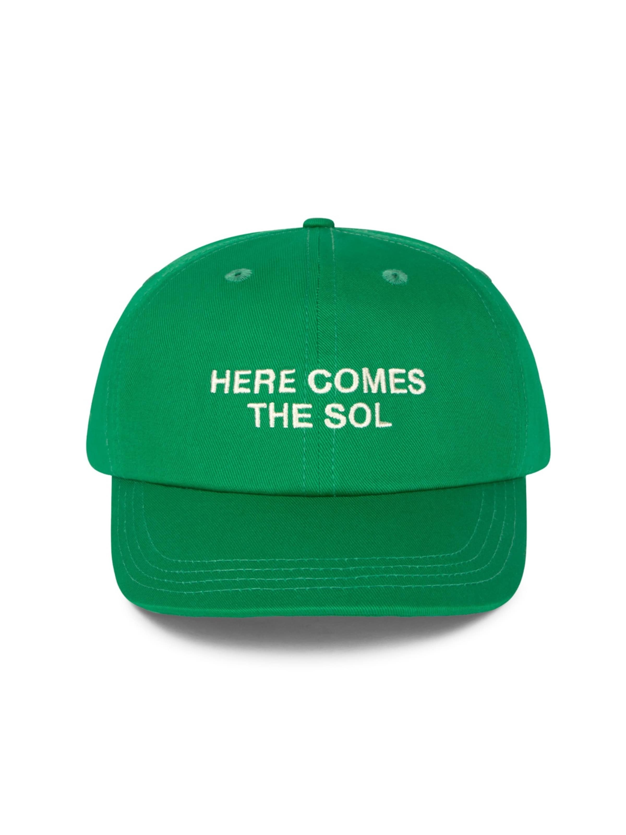 Thinking MU Čiapka ' SOL UNISEX ' - Zelená: predná strana