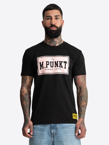 Tricou 'Mpunkt 03' de la Benlee pe negru: față