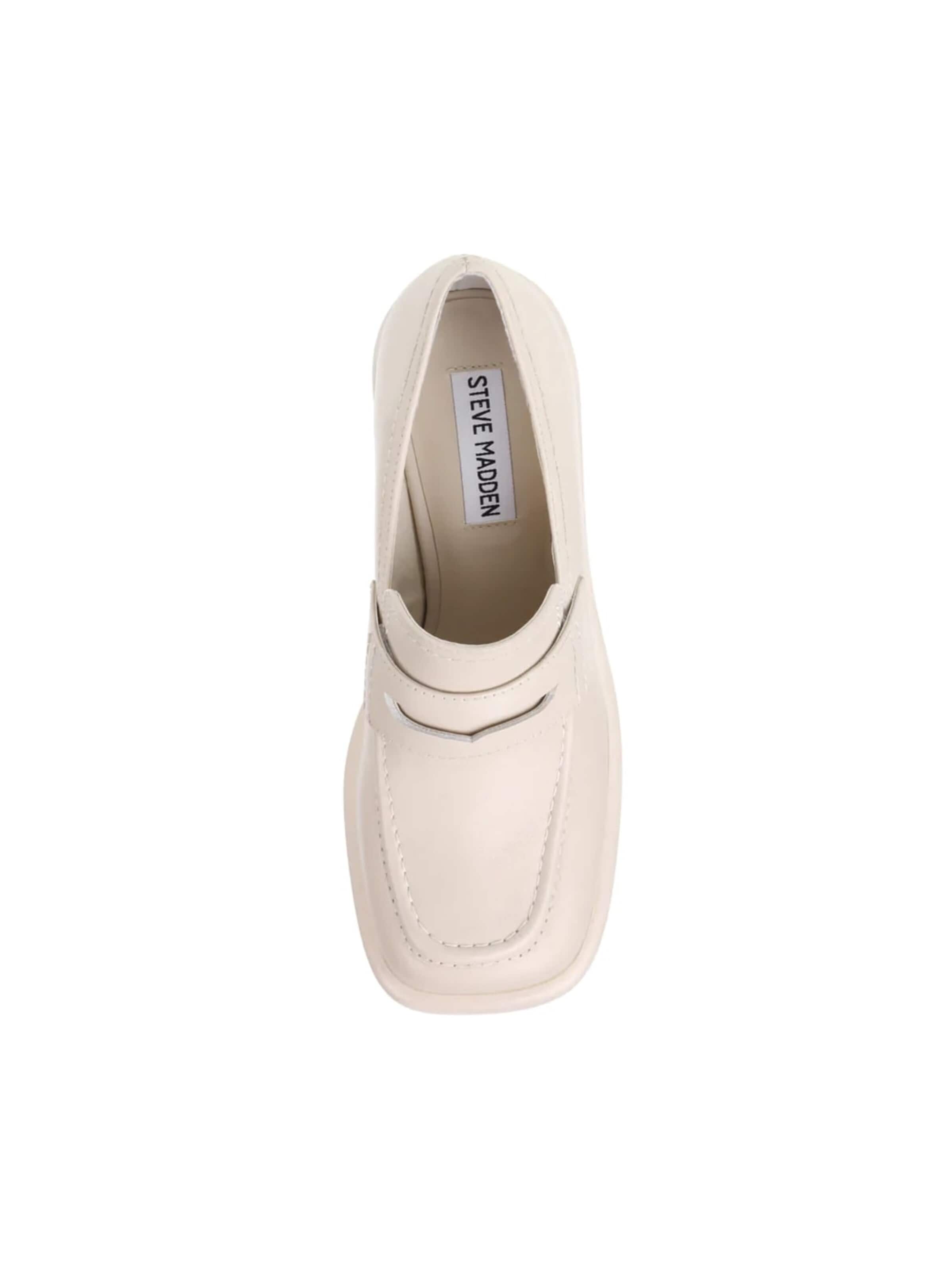 Escarpins à plateforme 'Womens Far-Out Nantural Le Loafer Shoes' STEVE MADDEN en blanc