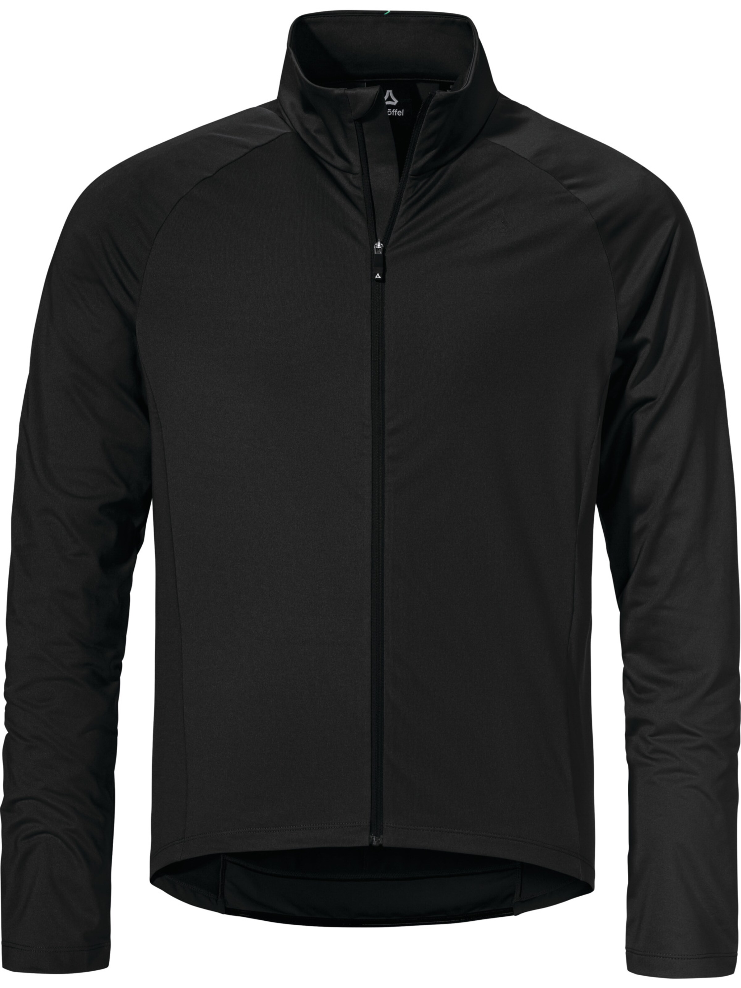 Schöffel Sportstrickjacke 'Kubena' in Schwarz: Vorderseite