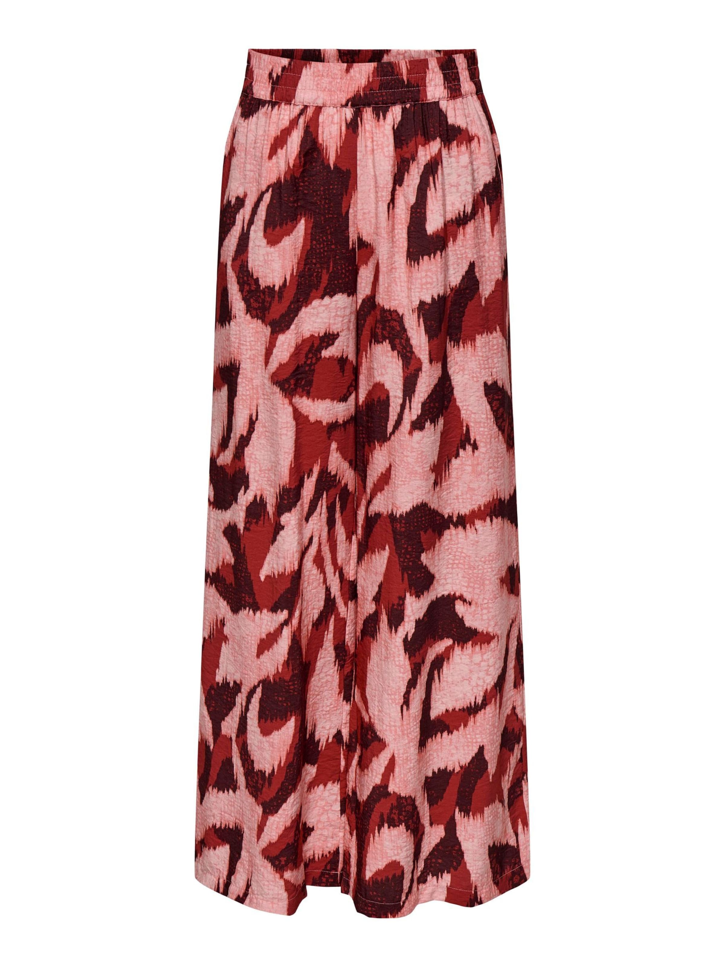 JDY Pantalon 'JDYMiles' en rose ancienne / lie de vin / rouge foncé, Vue avec produit