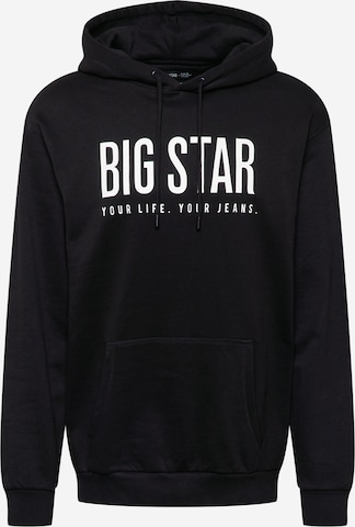 BIG STAR Sweatshirt 'DALEGOR' in Zwart: voorkant