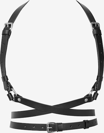 GODDESS Leather - Cinturón 'Harness ARTEMIS' en negro: frente