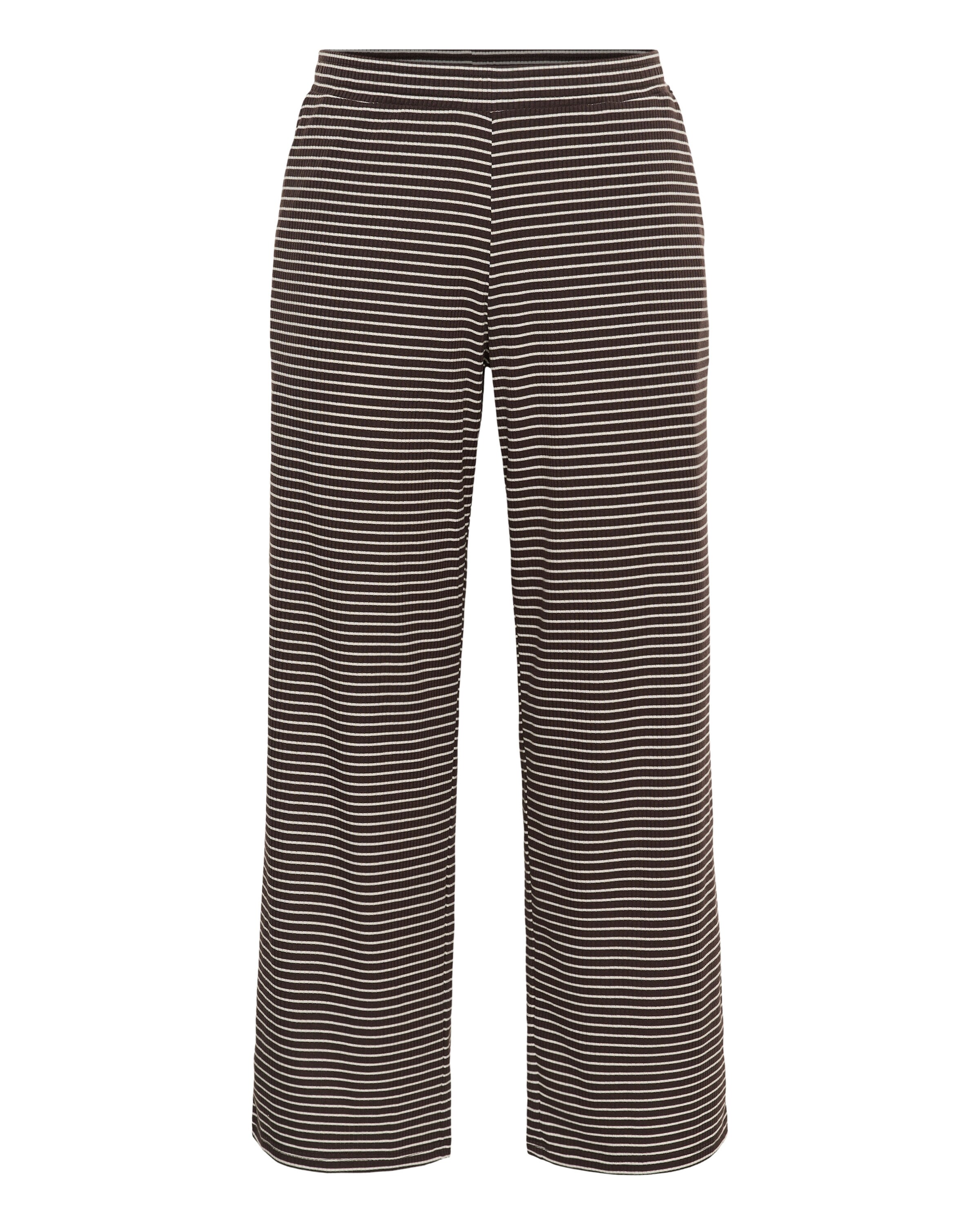 KAFFE CURVE - Loosefit Calças 'Smilla ' em castanho: frente