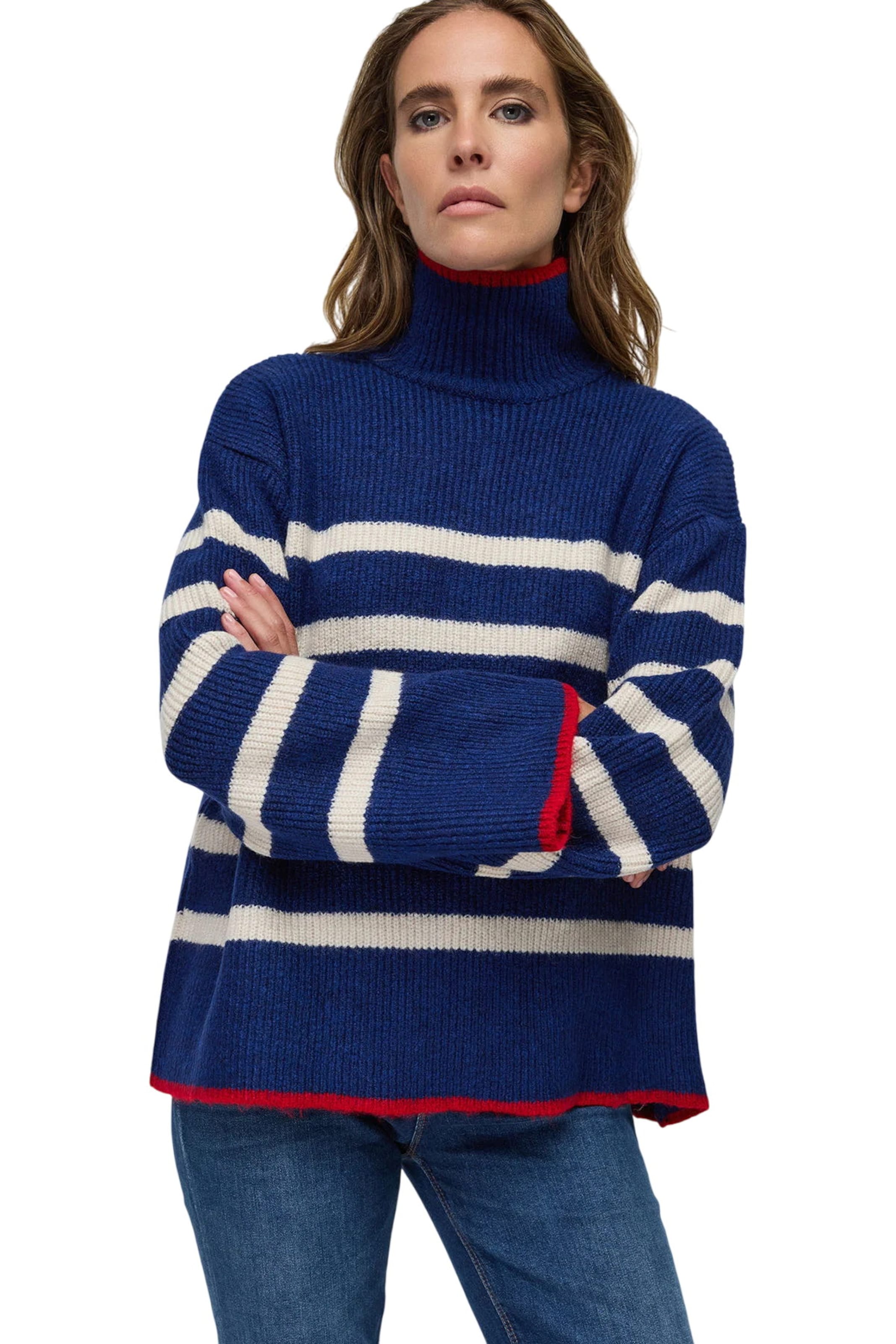 No Matter What Sweater in Blue: front