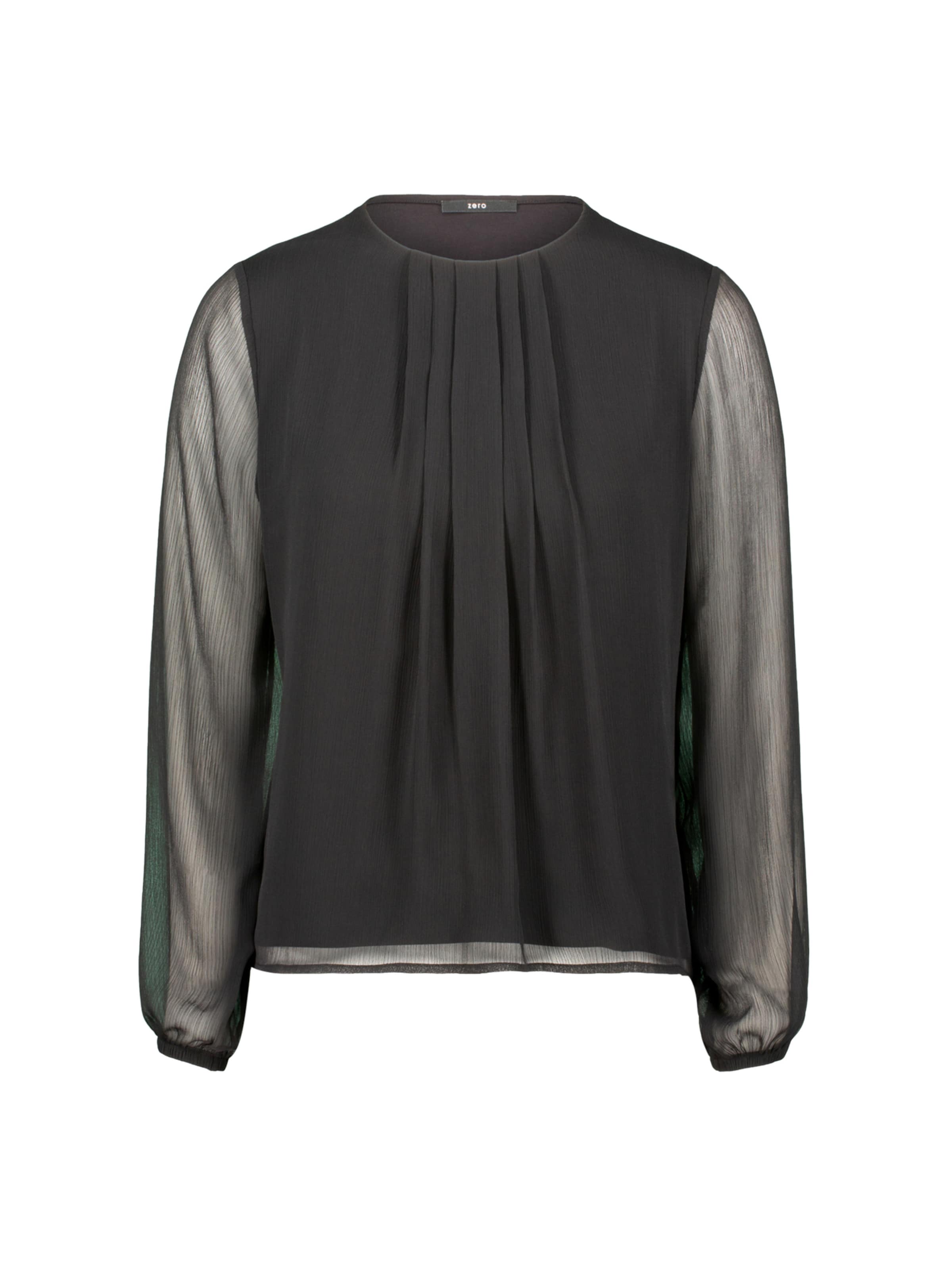 zero Bluse in Schwarz: Vorderseite