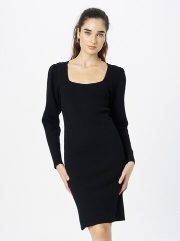 BOSS - Vestido de punto 'Fabiate' en negro: frente