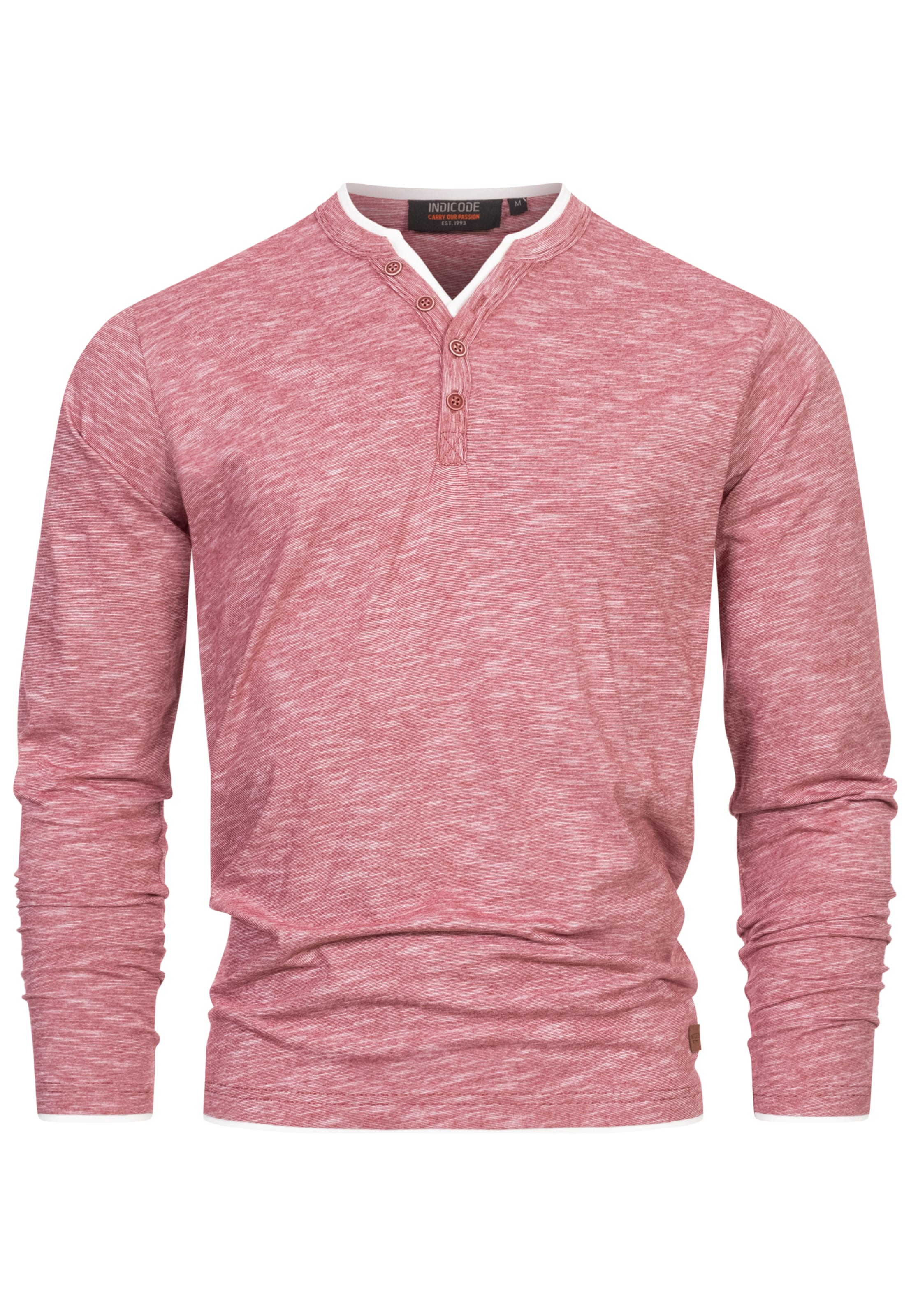 INDICODE JEANS Shirt in Rood: voorkant