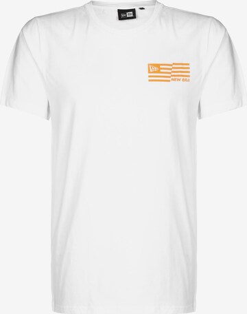 T-Shirt NEW ERA en blanc : devant
