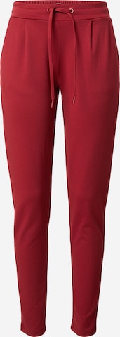 ICHITapered Hlače 'IHKate' - crvena boja: prednji dio