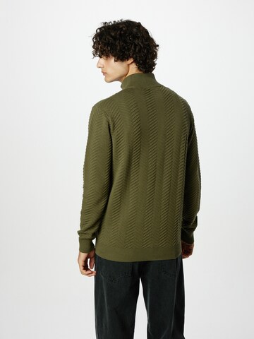 INDICODE JEANS Knit Cardigan 'Huber' in Green