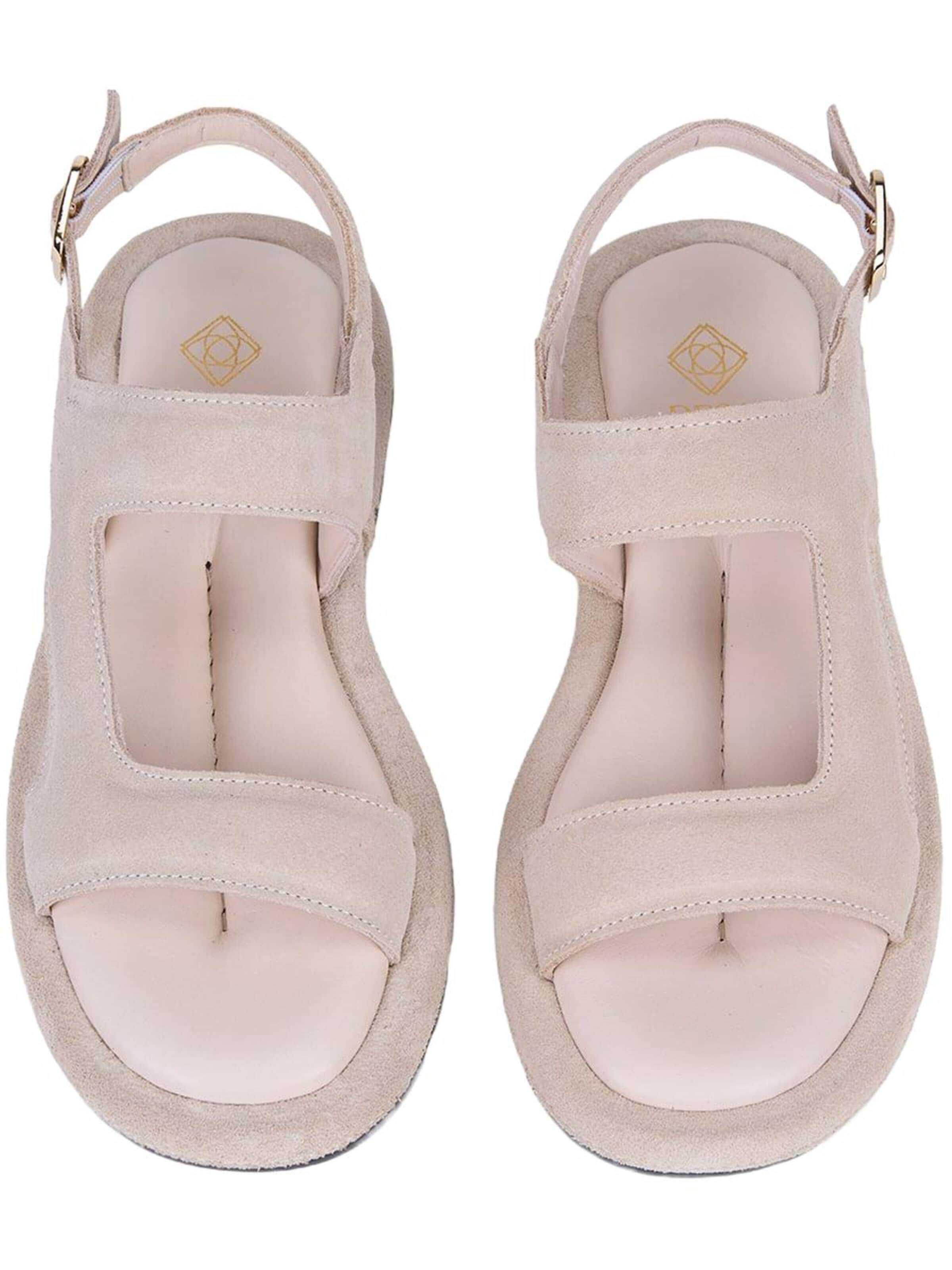 Sandales 'Sandalen mit Knöchelriemen' Desa en beige