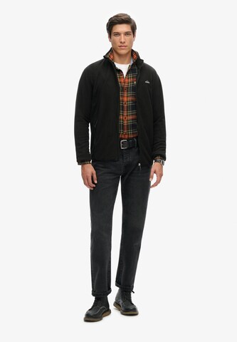 Superdry Fleece jacket in Black