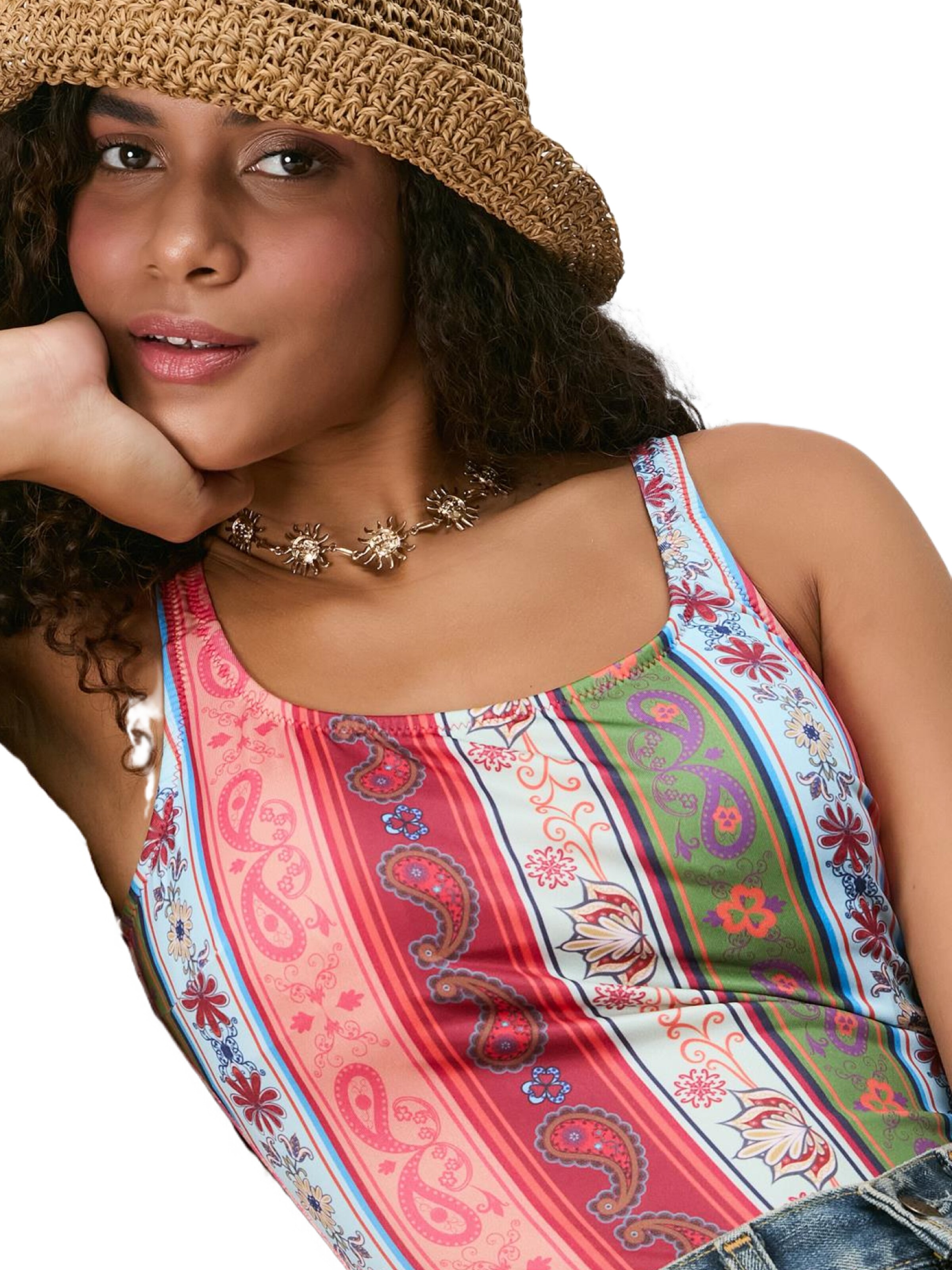 C&City Bralette Swimsuit in Mixed colours