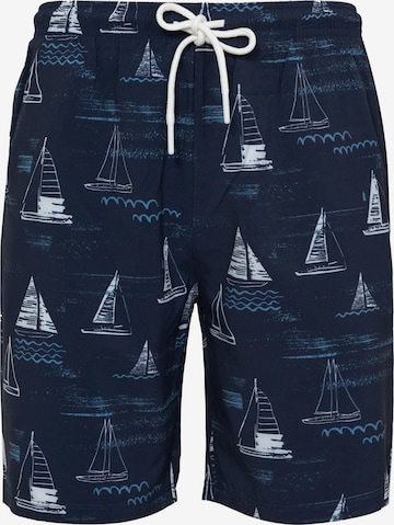 La V Swimming shorts in Blue: front