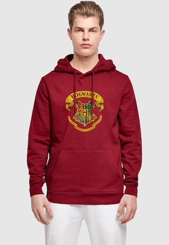 ABSOLUTE CULT Sweatshirt 'Harry Potter - Hogwarts Ribbon Crest' in Red: front