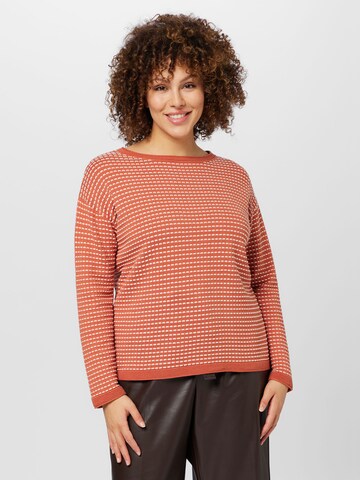 Tom Tailor Women + Sweater in Red: front