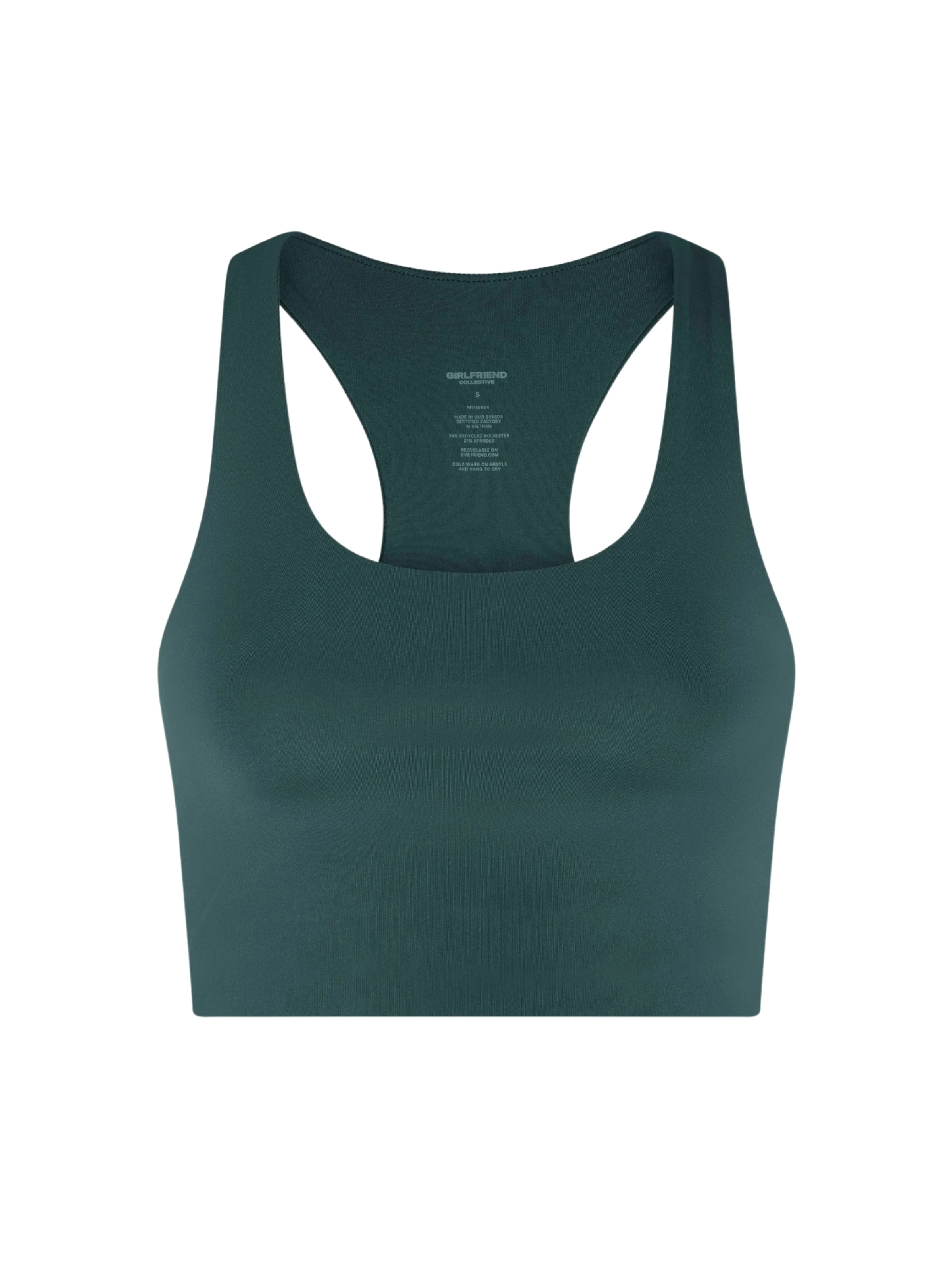 Girlfriend Collective Top ' Paloma ' in Grün: Vorderseite