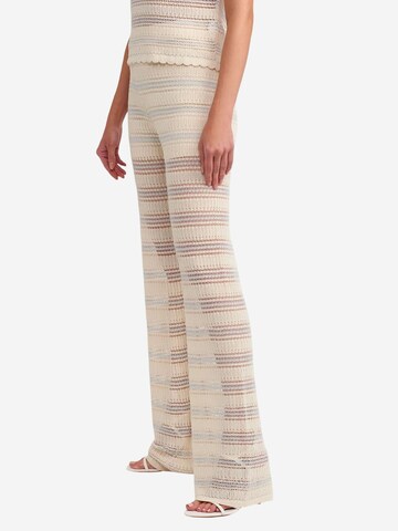 Dilvin Wide leg Broek 'Hose' in Beige