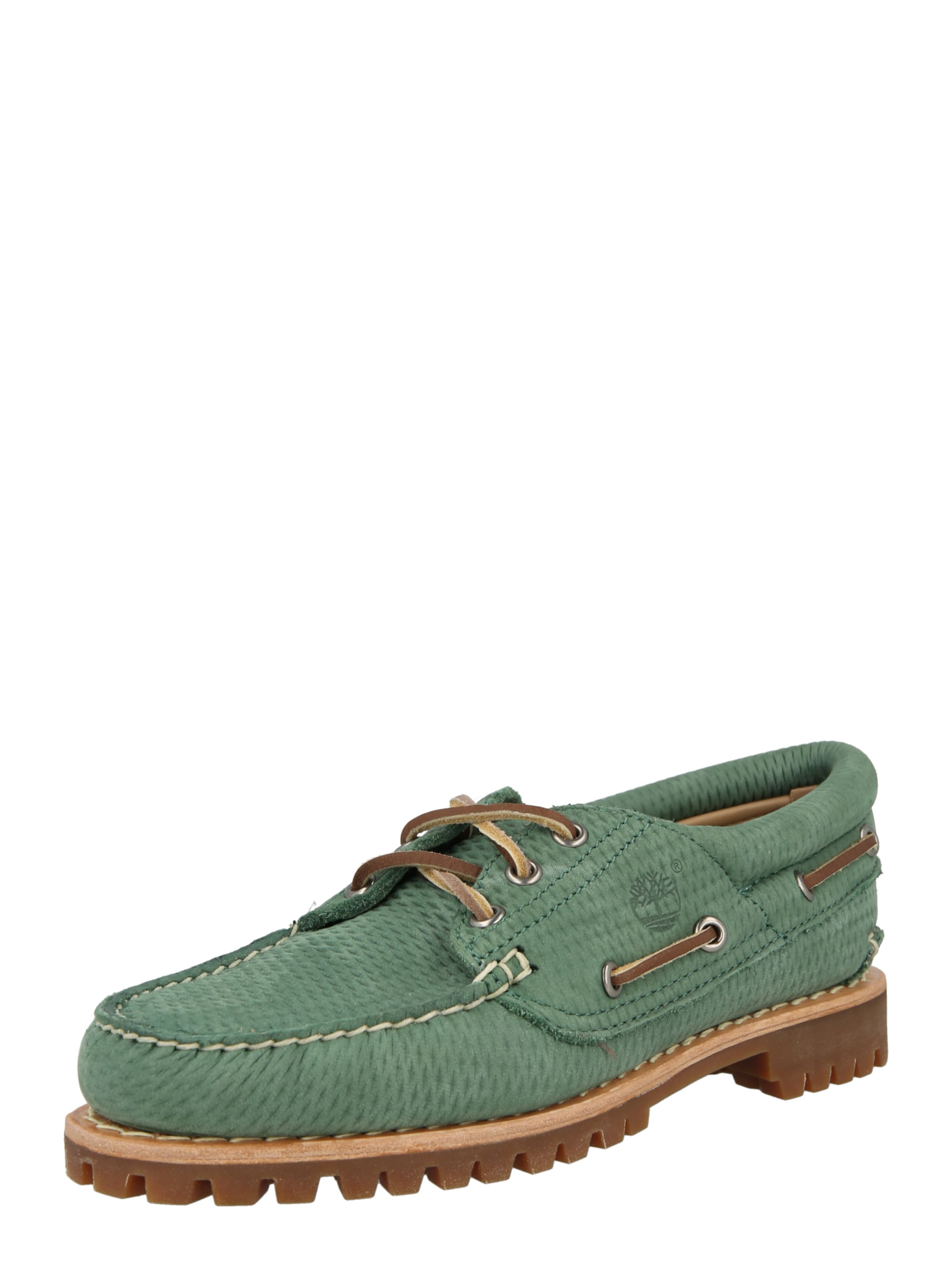 TIMBERLAND Moccasins in Green: front