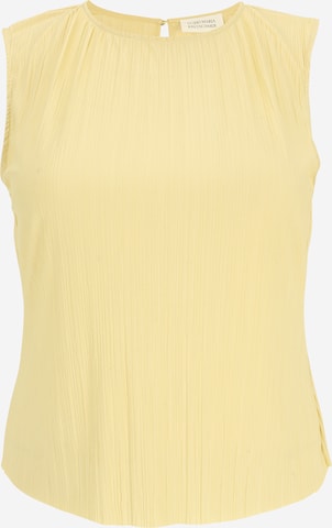 Guido Maria Kretschmer Curvy Μπλουζάκι 'Fanny' σε κίτρινο: μπροστά