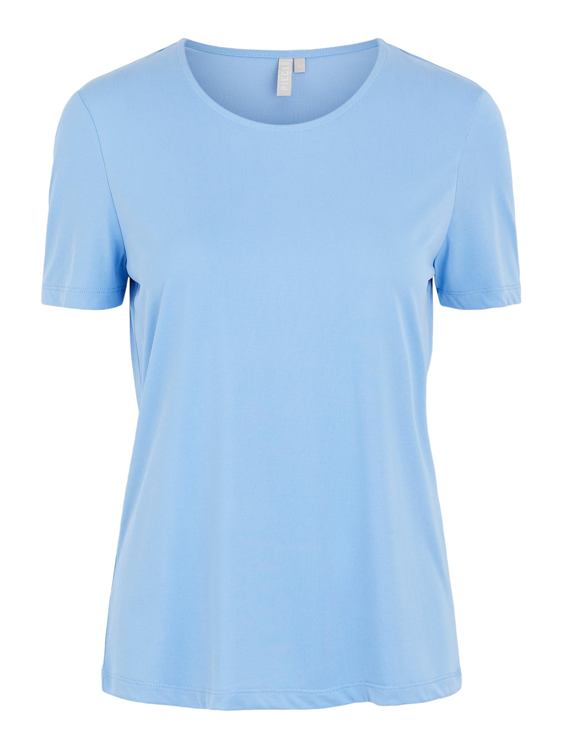 Odzież Kobiety PIECES Koszulka KAMALA w kolorze Błękitnym 
