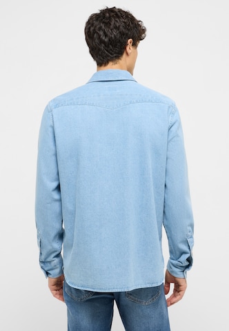 MUSTANG Regular Fit Hemd in Blau