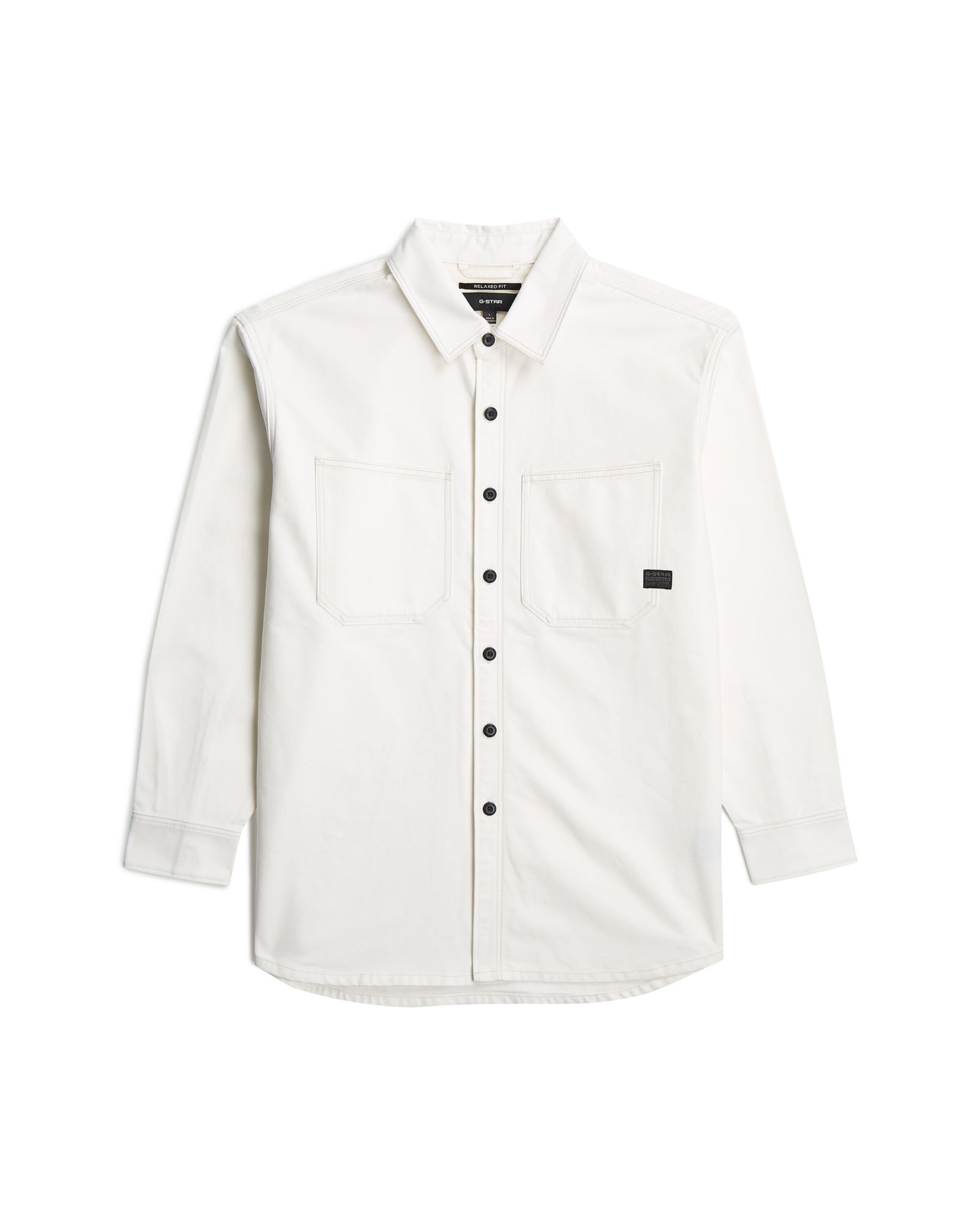 G-STAR Shirt - 'Relaxed 2-Pocket Shirt' in 41-42 in ecru, Produktansicht
