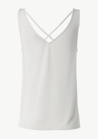 COMMA Top in Weiß: Rückseite