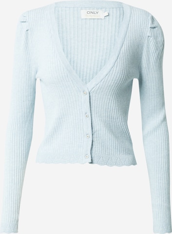 ONLY Knit Cardigan 'Sille' in Blue: front