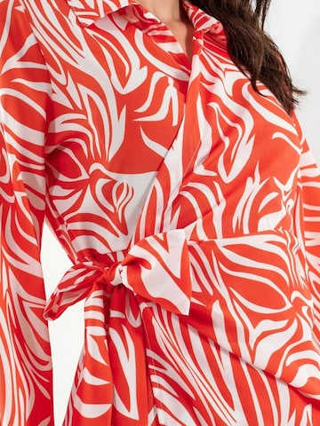 Abito camicia di MSN Collection in arancione