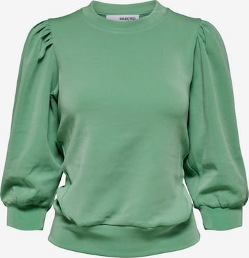 SELECTED FEMME Sweatshirt i grön: framsida