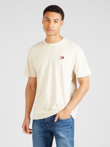 T-Shirt Tommy Jeans en beige : devant