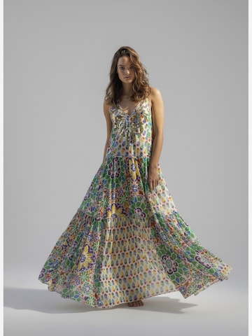 Miss June Kjole 'Robe Longue Innika' i orange