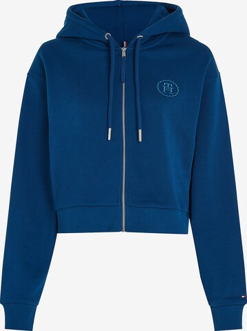 TOMMY HILFIGER Zip-Up Hoodie in Blue: front