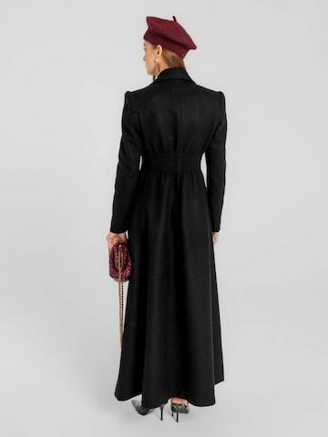 Manteau mi-saison 'Thoren' mandragora en noir