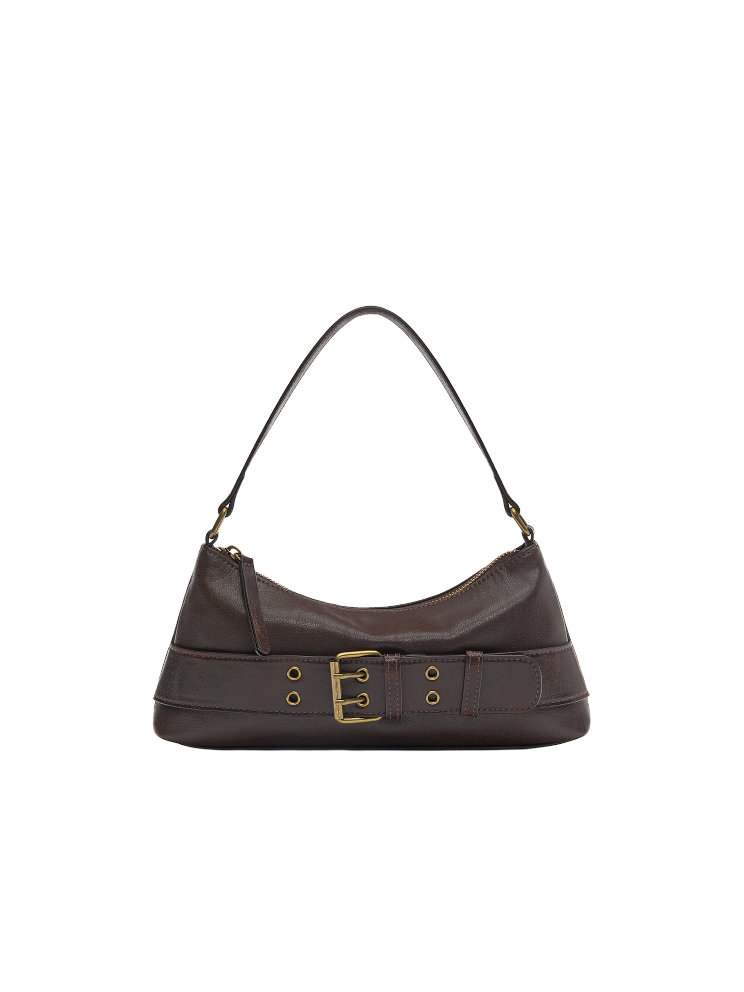 Pull&Bear Shoulder bag in Brown: front