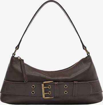 Pull&Bear Olkalaukku värissä ruskea: etupuoli