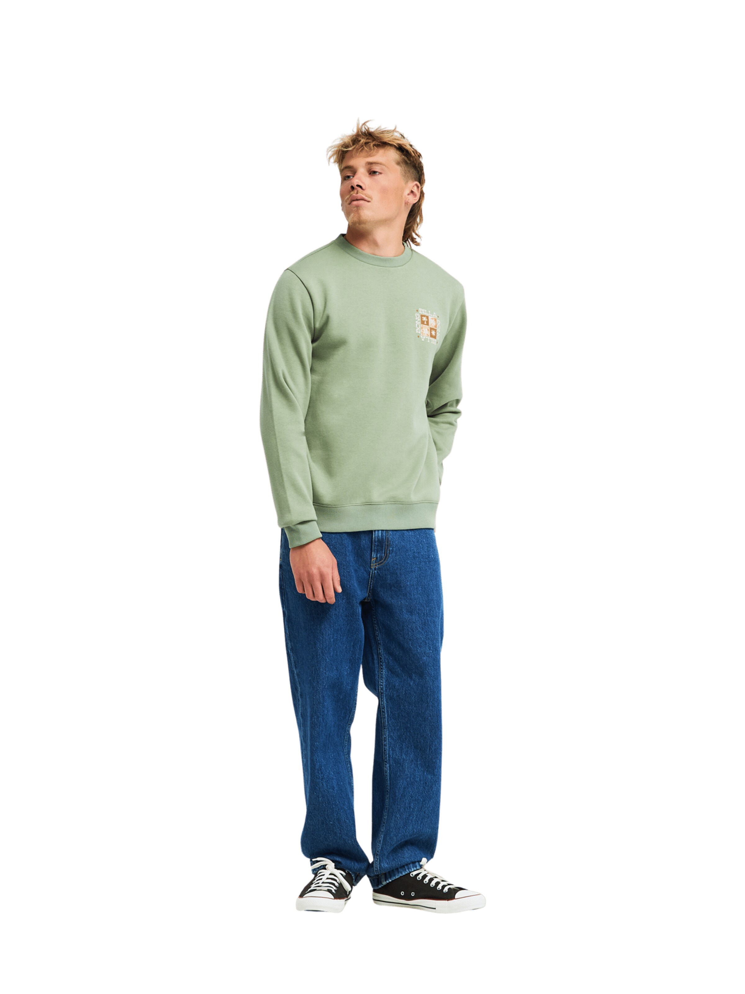 BILLABONG Sweatshirt 'Foundation' in Green