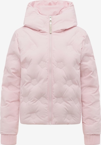 Ragwear Weatherproof jacket in Pink: front
