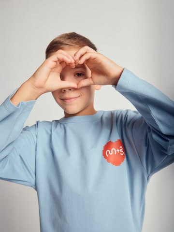 Maru + Bo - Camiseta 'BASIC HEAVY-WEIGHT PIXEL HEART GRAPHIC T-SHIRT' en azul