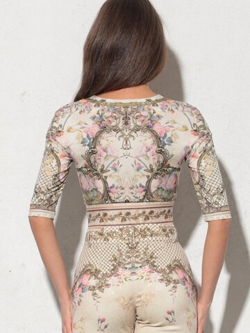 JIORO Blusenbody 'BAROQUE FLOWERS' in 