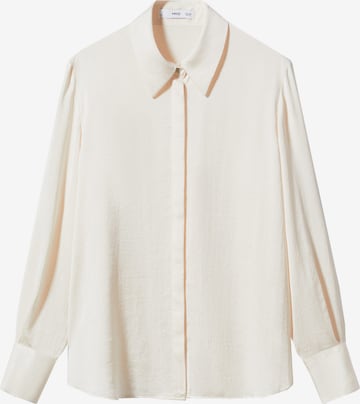 MANGO Blouse 'IDEALE' in Beige: front