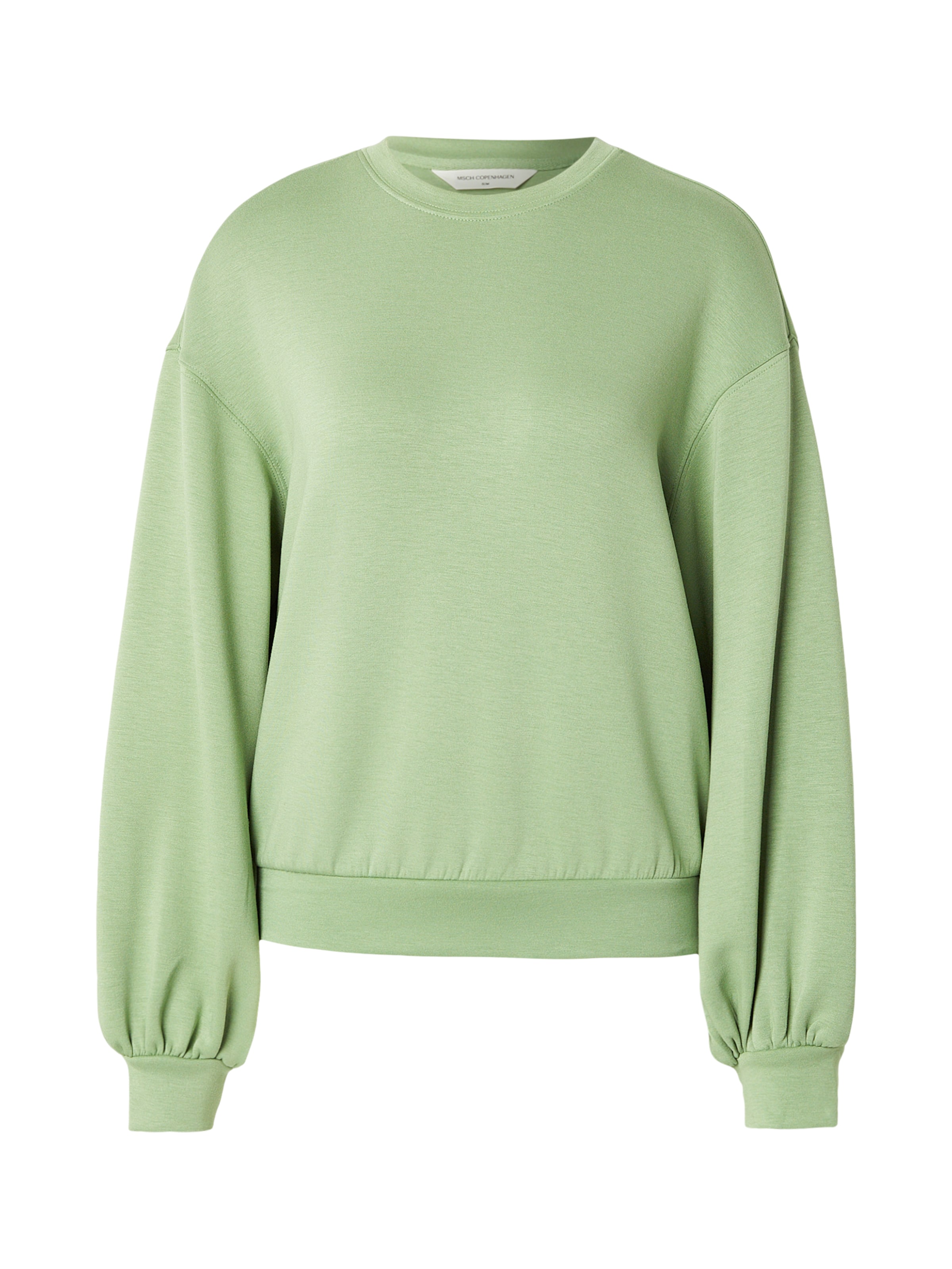 Sweat-shirt 'Brionna Ima Q' MSCH COPENHAGEN en vert : devant