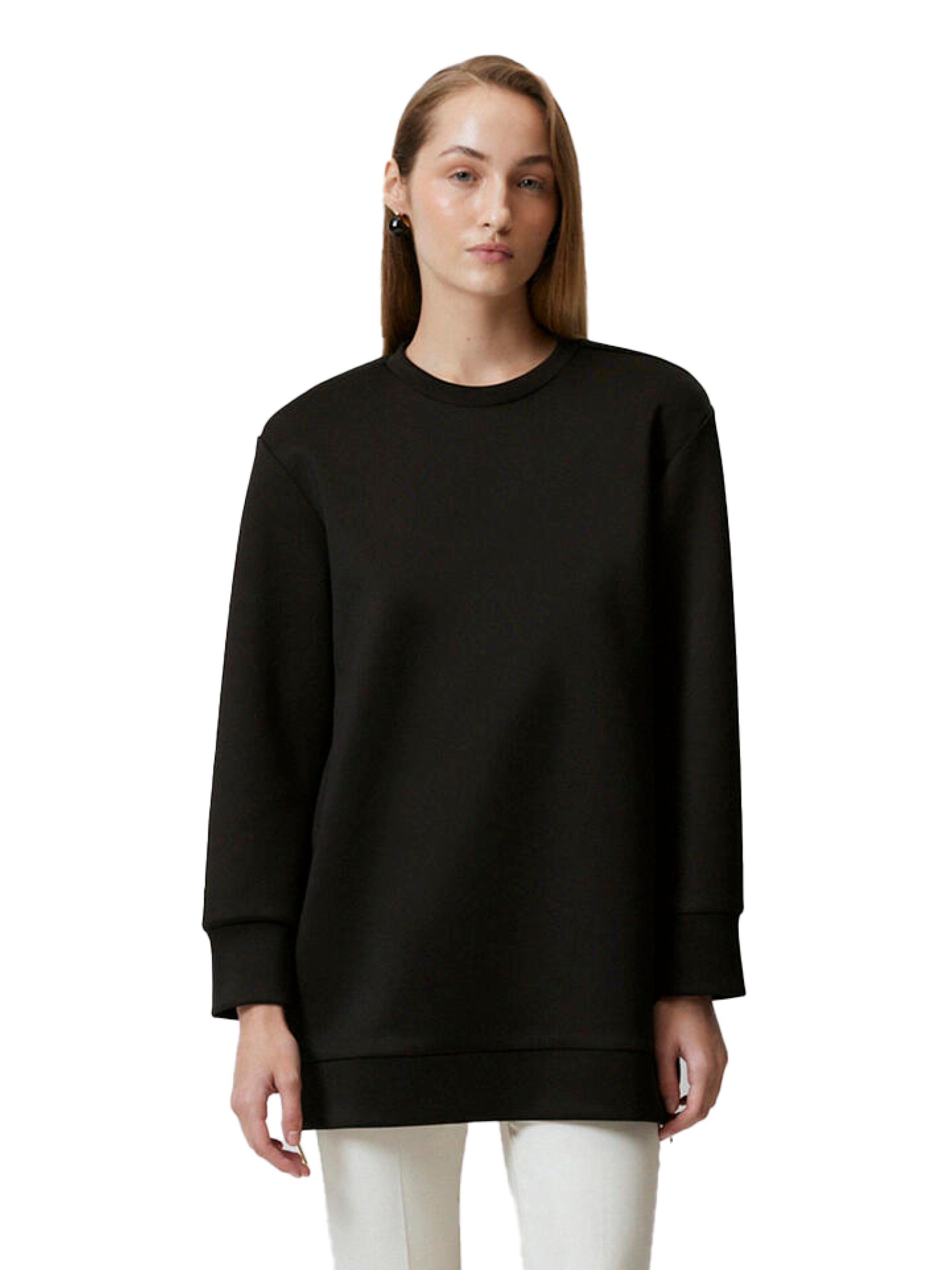 Touche Prive Sweatshirt in Black: front