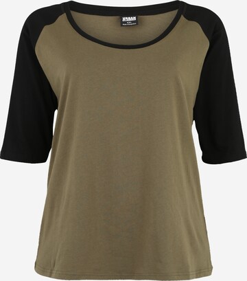 Urban Classics Shirt in Groen: voorkant